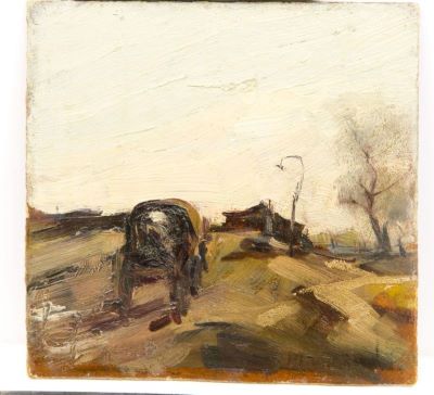 pictură de șevalet - Wexler, Arnold Max; Căruță