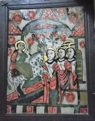 icoană pe sticlă; Intrarea în Ierusalim