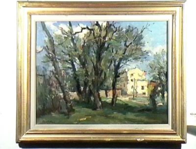 pictură de șevalet - Bălțatu, Adam; În parc