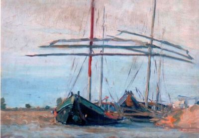 pictură de șevalet - Steriadi, Jean Alexandru; Bărci