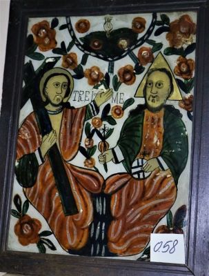 icoană pe sticlă; Sfânta Treime