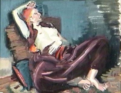 pictură de șevalet - Iser, Iosif; Odaliscă