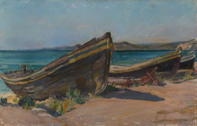 pictură de șevalet - Steriadi, Jean Alexandru; Pe plajă (Balcic)