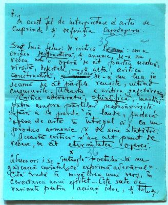 manuscris - Moldovanu, Corneliu; Însemnări