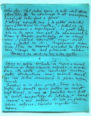 manuscris - Moldovanu, Corneliu; Însemnări