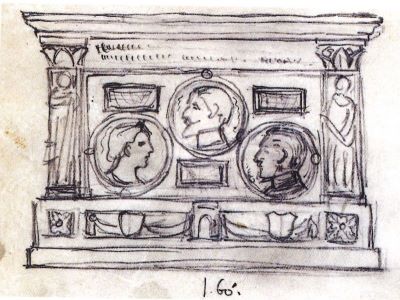 desen - Storck, Frederic; Schiță plachetă