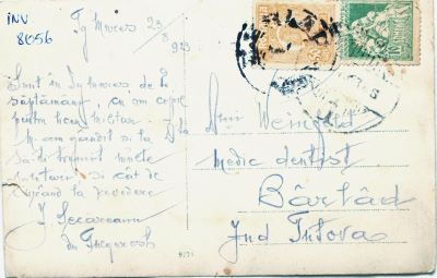 fotografie - carte-poștală; Regina Maria la Tecuci