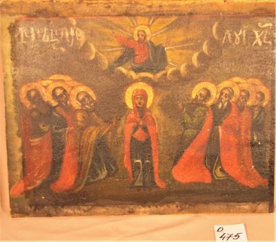 icoană pe lemn; Înălțarea lui Iisus