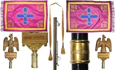 drapel militar - necunoscut; Stindardul de comandament al Brigăzii nr. 2 mixtă de munte