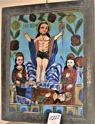 icoană pe sticlă; Învierea