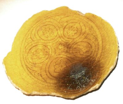 Fragment ceramic; bol; farfurie