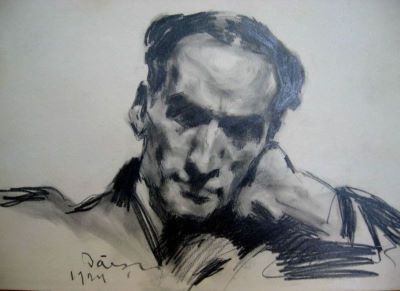desen - Băeșu, Aurel; Portret de bărbat