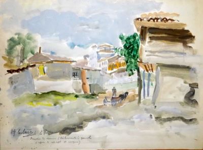 acuarelă - Catargi, Henri H.; Balcic