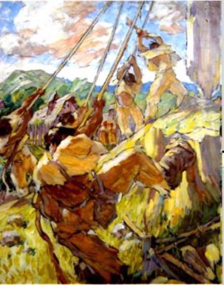 pictură - Popp, Aurel; Butinarii