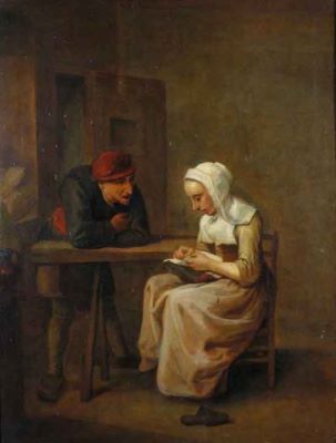 pictură - Hals, Harmen Frans; Conversație