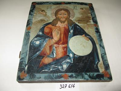 icoană pe lemn - Atelier lipovenesc; Iisus Hristos