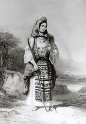 acuarelă - Szathmári, Carol Popp de; Țăracă din Vrancea