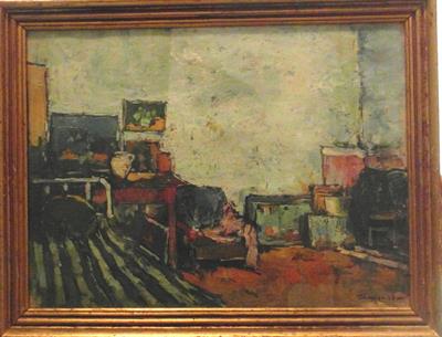 pictură de șevalet - Harșia, Theodor; Interior