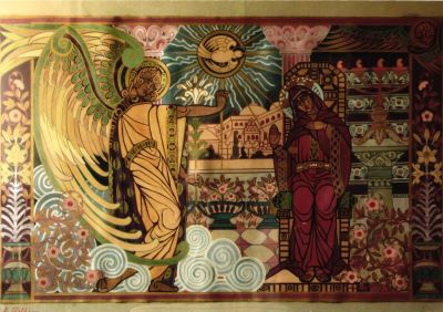 grafică - Beller, Lucia; Buna Vestire