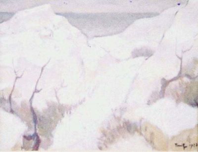 pictură - Tonitza, Nicolae; Iarna la Balcic