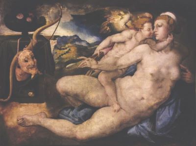 pictură de șevalet - Vasari, Giorgio (cercul lui); Venus și Amor