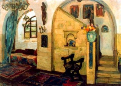 pictură - Cuțescu-Storck, Cecilia; Atelierul meu (Balcic)