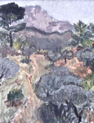 pictură - Pallady, Theodor; Muntele Sainte-Victoire