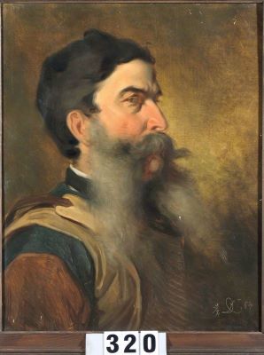 pictură - Dörschlag, Carl; Cap de bărbat - studiu
