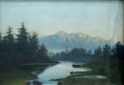 pictură - Stahi, Constantin Daniel; Valea Rinului