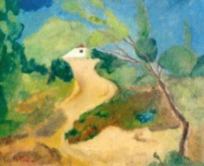pictură - Popescu, Vasile; Peisaj de pădure