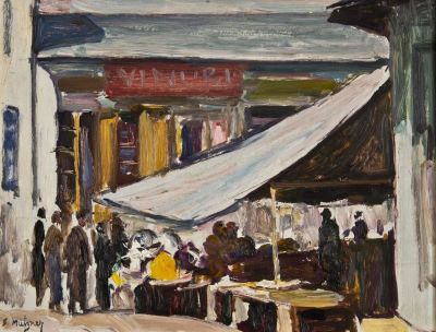 pictură de șevalet - Mützner, Samuel; Bazar