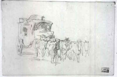 grafică - Grigorescu, Nicolae; Diligență