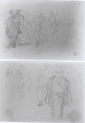 grafică - Grigorescu, Nicolae; Studii (Diverse schițe)
