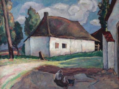 pictură - Ressu, Camil; Casă