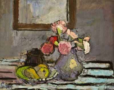 pictură de șevalet - Ciucurencu, Alexandru; Garoafe și pere