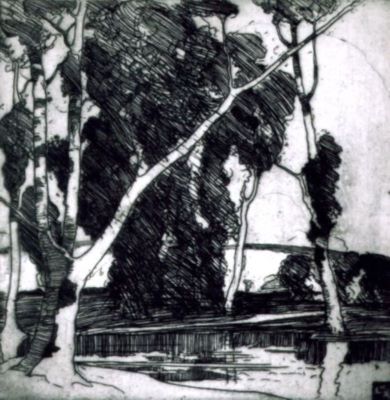 gravură - Lee-Henkley, William; Pod