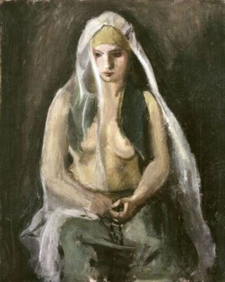 pictură - Iser, Iosif; Odaliscă în verde