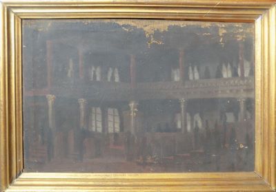 pictură de șevalet - Pompilian, Gheorghe (George) Ioachim; Sala Senatului