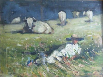 pictură de șevalet - Băeșu, Aurel; Ciobănaș