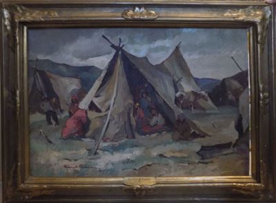 pictură de șevalet - Băeșu, Aurel; Corturi