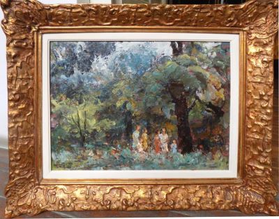 pictură de șevalet - Mützner, Samuel; La Băneasa