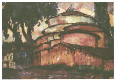 pictură de șevalet - Popescu, Ștefan; Moschee din Maroc