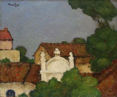pictură de șevalet - Tonitza, Nicolae; Poartă de țintirim