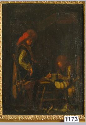 pictură de șevalet - Borch, Gerard Ter; Crainicul de serviciu