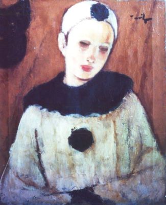 pictură de șevalet - Tonitza, Nicolae; Arlechin (Clovn)