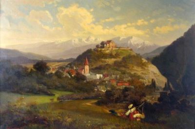 pictură - Dörschlag, Carl; Cisnădioara