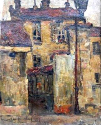 pictură - Schweitzer-Cumpăna, Rudolf; Casă la Paris