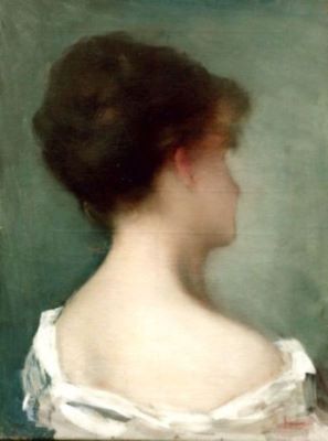 pictură - Grigorescu, Nicolae; Profil pierdut