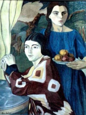 pictură - Arbore, Nina; Două surori