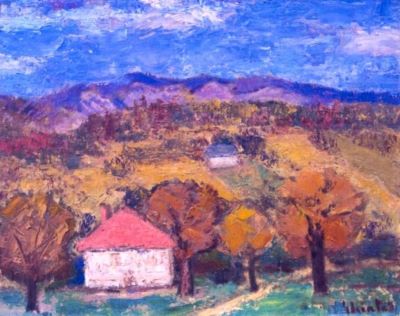 pictură - Ghiață, Dumitru; Peisaj de deal